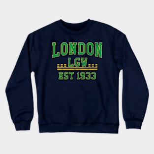 LGW London Gatwick Airport in collegiate style Crewneck Sweatshirt